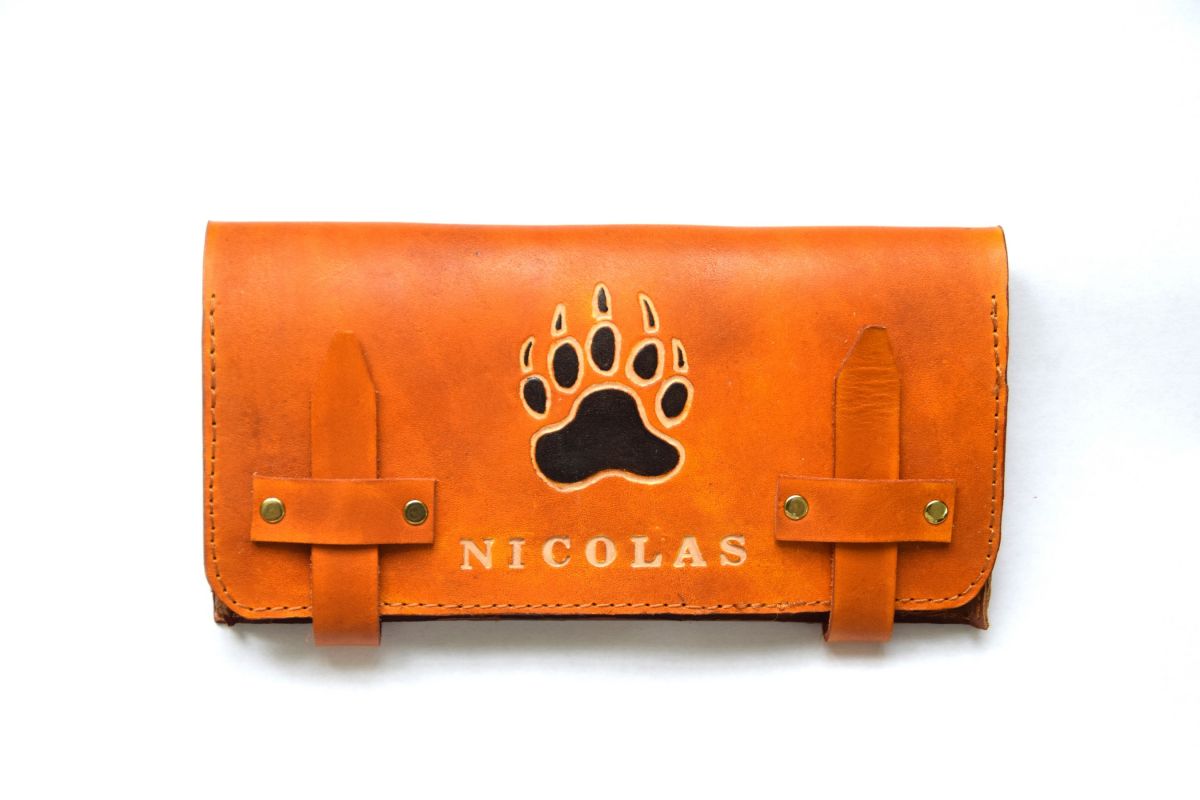 blague à tabac cuir personnalisable